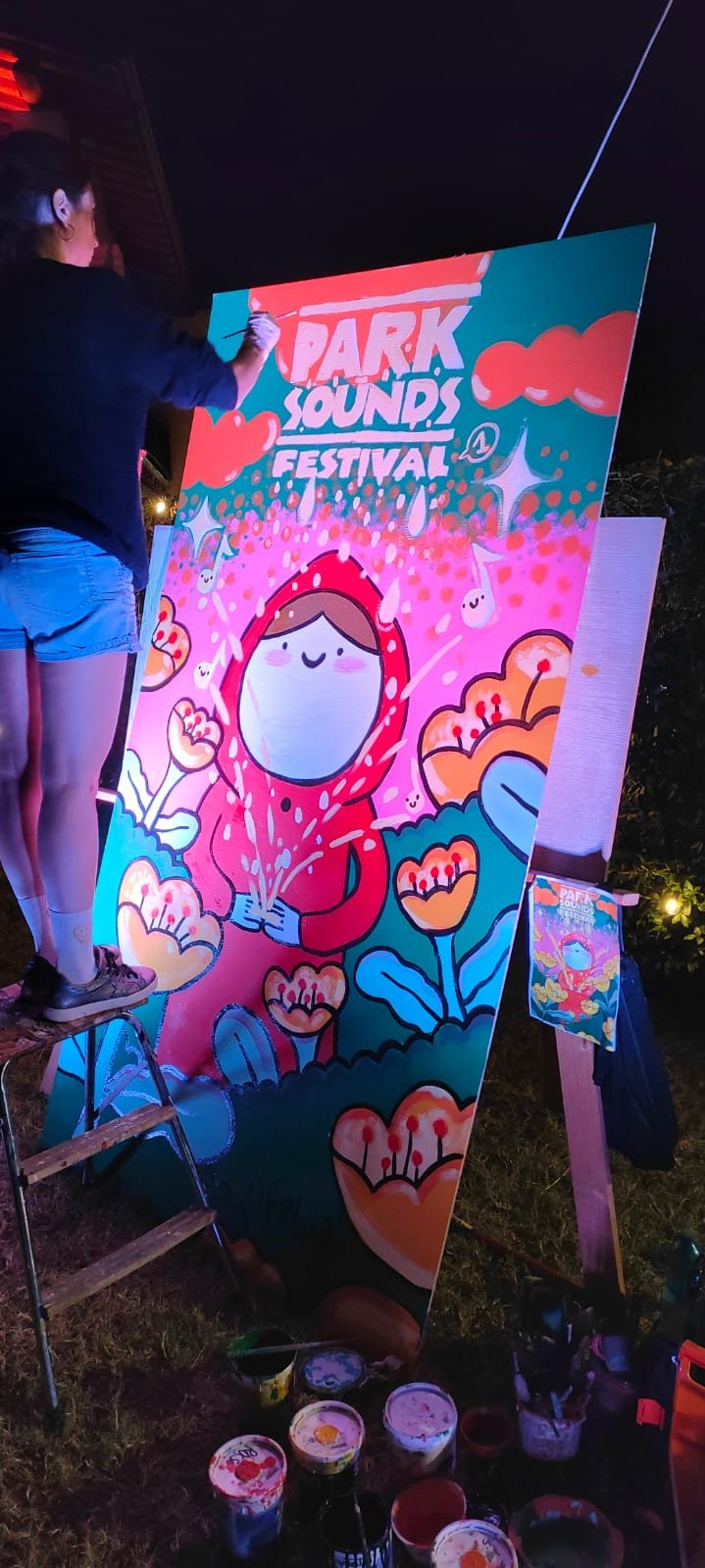 Live Painting di Serena Giribuola al Park Sounds Festival